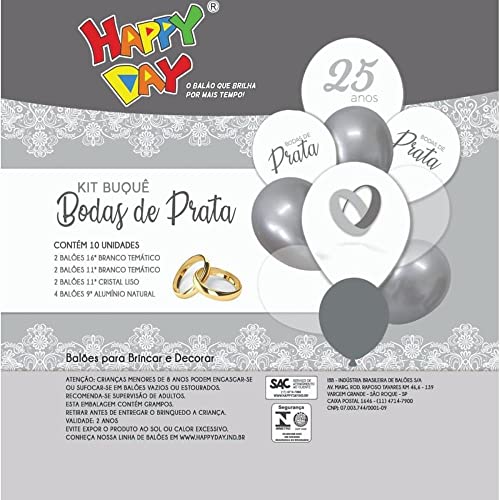 Kit de balões - Bodas de Prata