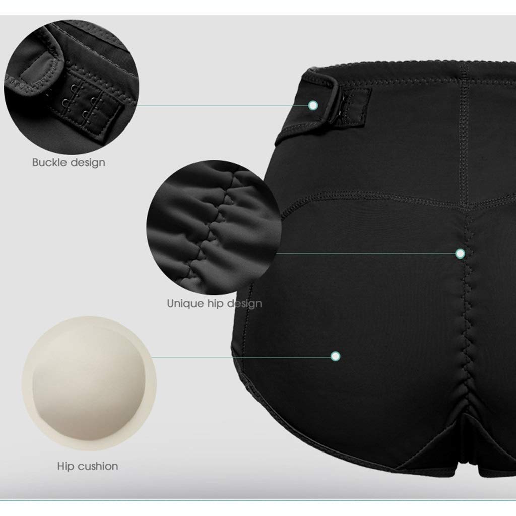LYGBAOFUL Damskie wyściełane majtki modelują Body Hip Enhancer Butt Lifter - 2szt