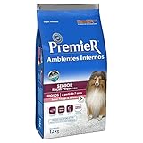 Ração Premier Senior Ambientes Internos para Cães Adultos 7+ Sabor Frango e Salmão, 12kg Premier Pet Raça Idosos,