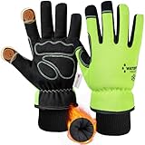 DULFINE 100% Waterproof Winter Work Gloves For Men, High Dexterity Touch Screen For...