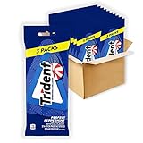 Trident Sugar Free Gum, Perfect Peppermint Flavor, 60 Packs (840 Pieces Total)