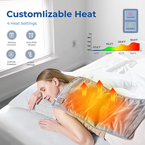 ALLJOY USB Powered Heating Pad For Pain Relief 12"x24" Extra Large