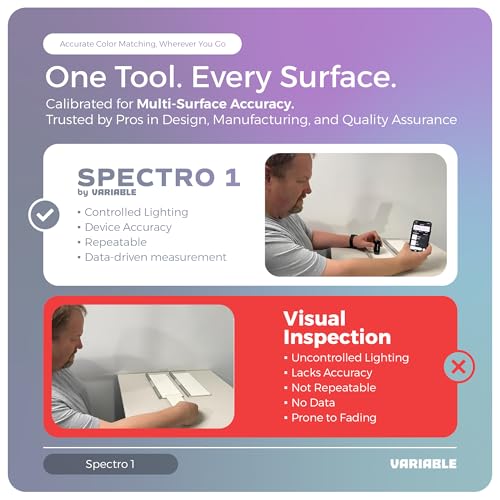 Image of Spectro 1 Mobile Spectrophotometer with Dock & Security Kit, Paint Color Matching Tool and Color Reader, Portable Colorimeter Spectrometer Color Sensor & Paint Scanner Device for Prints & Coatings