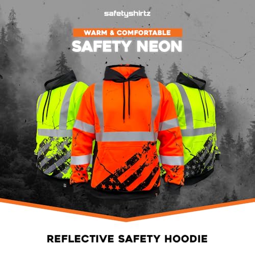 Image of SafetyShirtz SS360 ANSI Class 3 Type R Graphic Hoodie