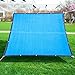YHBZ Filet d'ombrage Bleu,Voile d'ombrage Extérieure,Bâche en Maille d'isolation Thermique,Auvent imperméable,Filet d'intimité,Résistance à la déchirure,Personnalisable,1x1m(3.2 * 3.2FT)