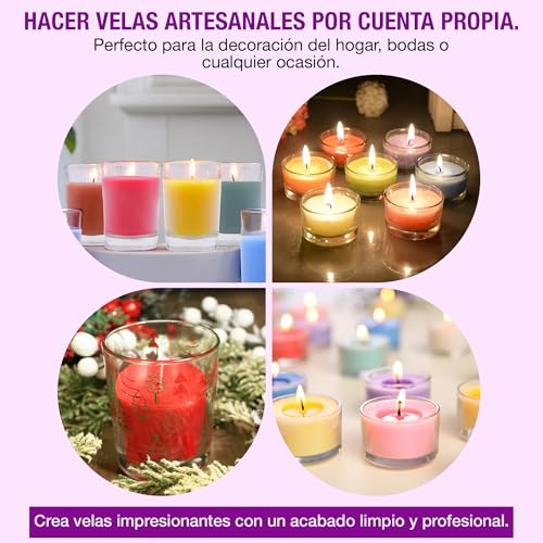 Miniatura 6 de Waxim. Cera De Parafina Para Vela 1.85 Kg En Perlas. Vela Decorativa, Artesanales, Caseras, Diy, Manualidades, Parafina Refinada, Granulos, Blanca, Economica.