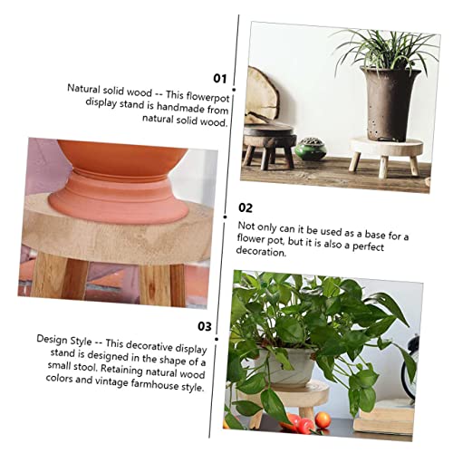 Support de fleurs en bois naturel stable et durable Mikikit