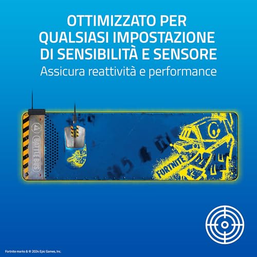Goliathus Extended Chroma - Fortnite Edition Tappetino per mouse da gioco extra large e morbido con illuminazione RGB (supporto per cavi, ottimizzato per tutti i mouse) XXL | Fortnite - Tastiera gaming - Immagine 5