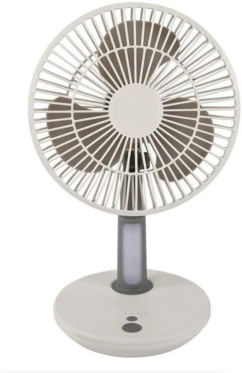 Ventilator de birou Aerbes AB-FSD02, cu baterii reincarcabile, 5W, cu lumina LED