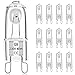 12 Stück G9 Halogenlampe 40W Halogen Light Bulbs Halogen-Glühbirnen Halogen-Stiftsockellampe Warmweiß 2700K für Backofen Küchen Schränken Tischlampe Deckendose