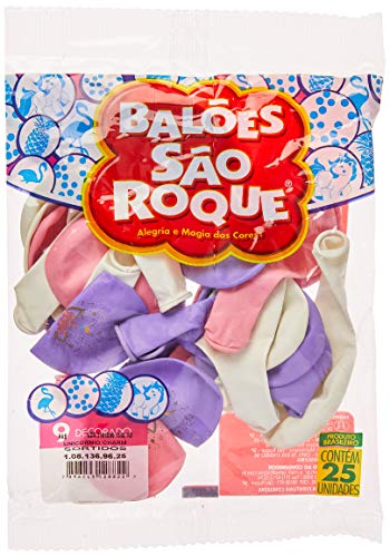 Balão Decorado N.090 Unicornio Charm - Pacote com 25 Unidade(s), São Roque, 1081369625, Multicor