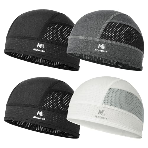 Image of MELASA Cooling Breathable Sweat-Wicking Skull Cap for Cycling & Hard Hat