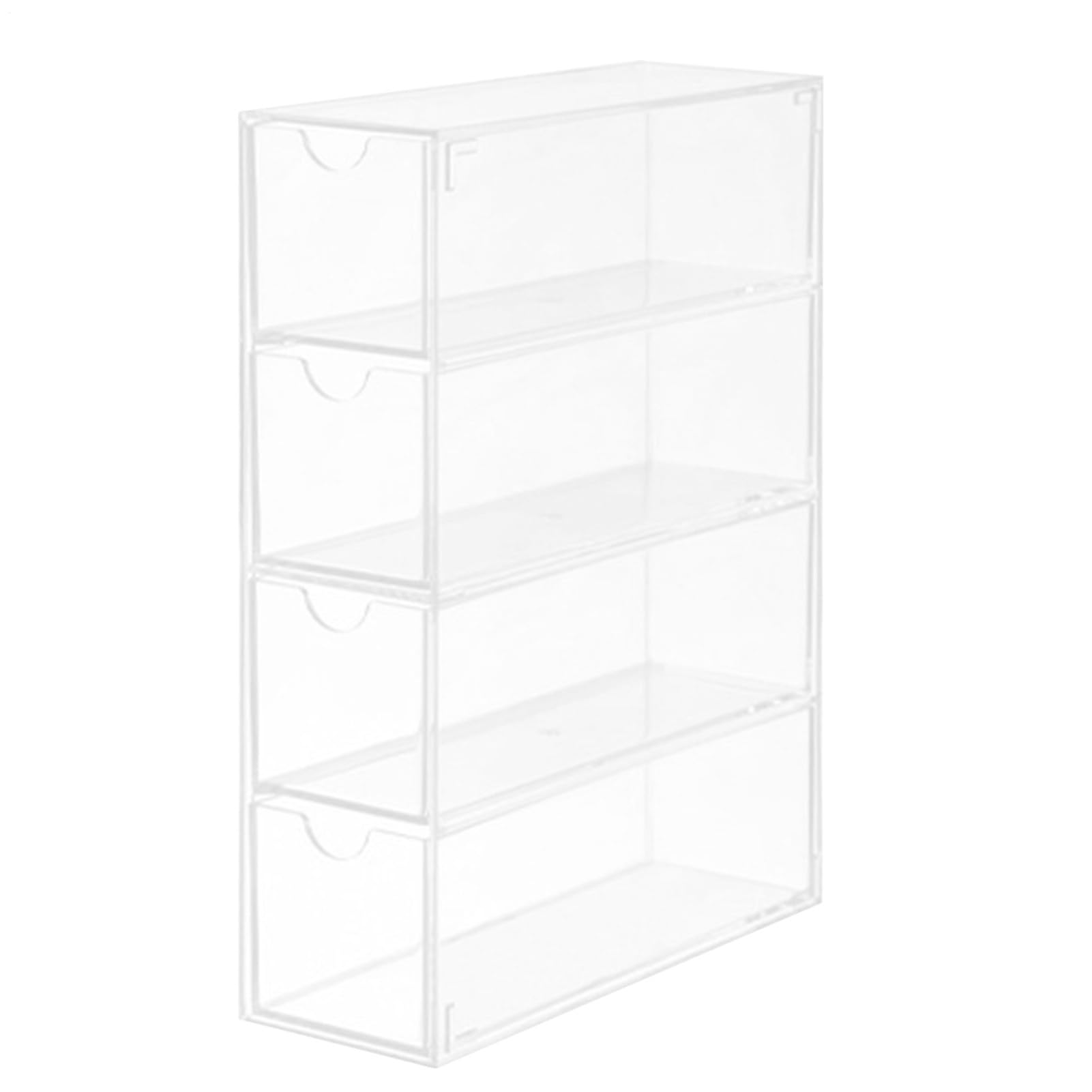 Porte-Lunettes en Acrylique Transparent à 4 Niveaux et Organisateur de Bijoux de Table