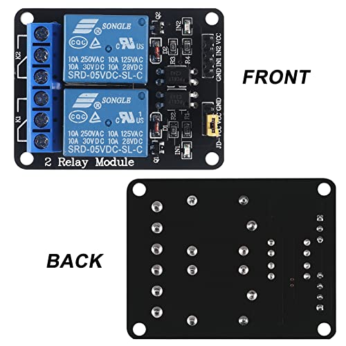 Diitao 6PCS Solid State Relay Module - High/Low Level Triggering, 5V, 2 Channel for Industrial/Smart Control Automation Equipment - Thumbnail 2