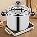 42.3 Quart Stainless Steel Pressure Cooker, 60Kpa Pressure Stewing Pot w/Alarm Device, Pressure Cooker Pot for Cooking, 3 Heavy Security Systems, Works on All Stovetops (Induction Compatible)