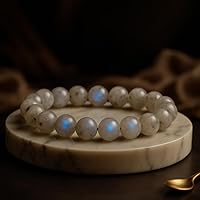 Vista 244 de Pulsera de turmalina negra, pulsera de cristal curativo natural para mujeres y hombres, pulsera de cuentas redondas de 0.315 in para espiritual