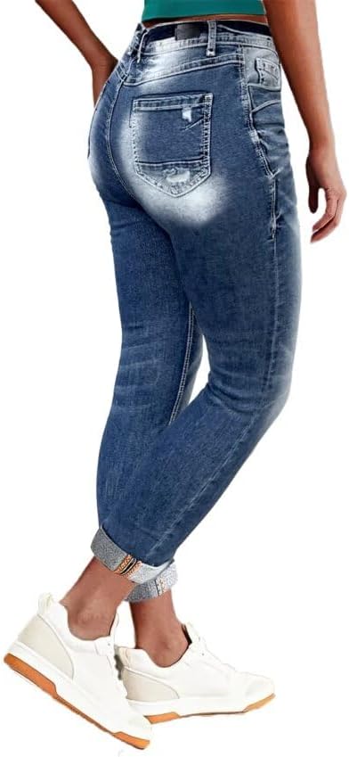 Flamingals Women's Denim Capri Jeans for Women Mid Rise Skinny Capri Pants