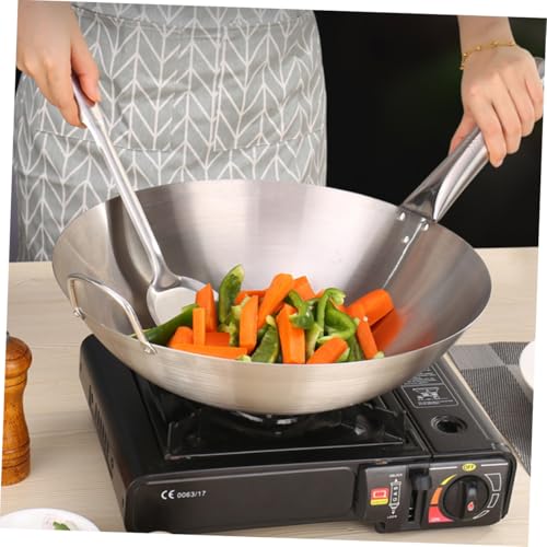 Wok de Acero Inoxidable con Fondo Redondo Antiadherente miniatura 5