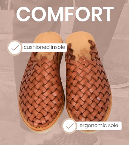 Image of Macarena Collection Womens Shoes Leather Sandals for Women | Huarache Handmade Mexican Sandals | Comfortable & Stylish Womens Sandals Panal
