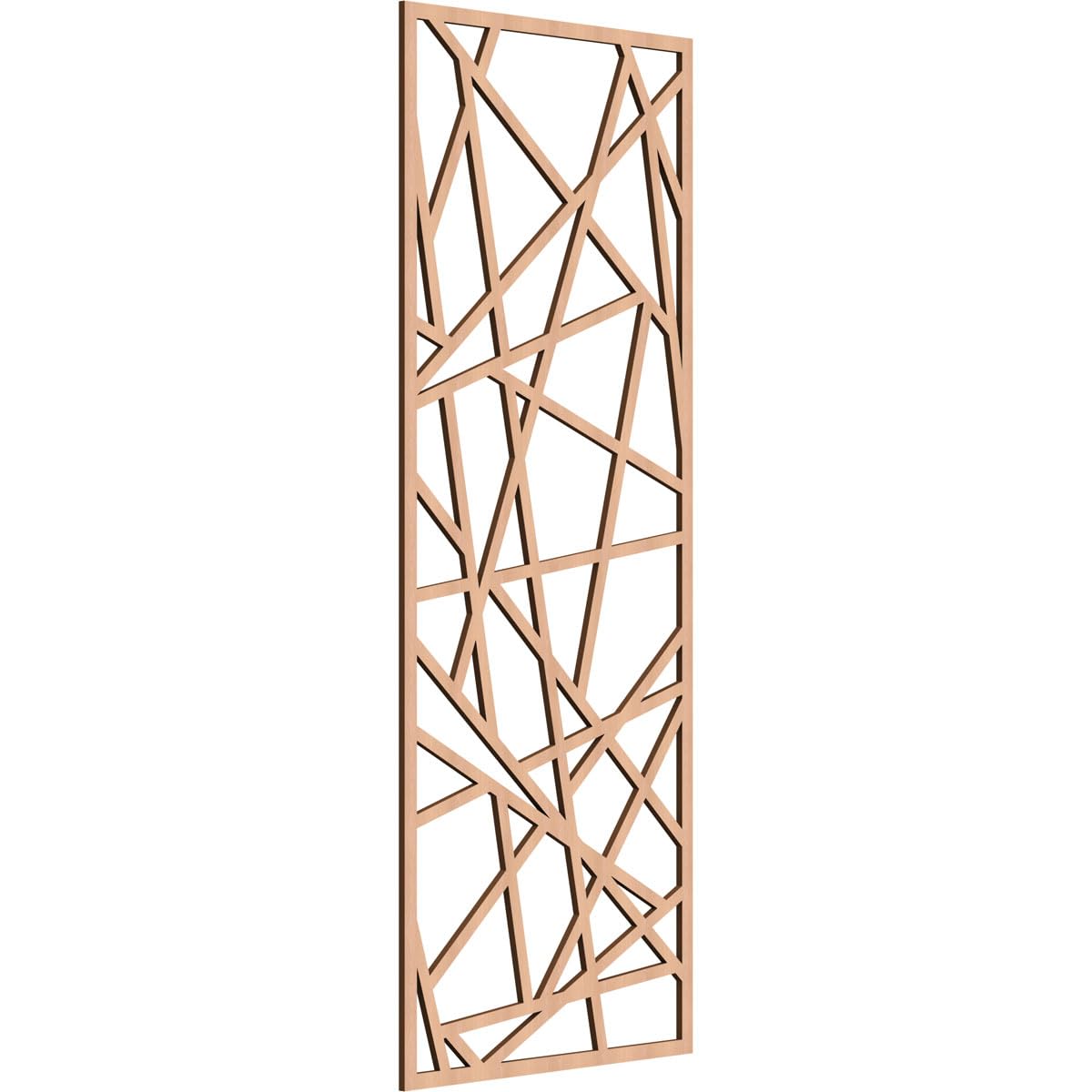 Conway Decorative Pierced Fretwork Wood Wall Panels, 25 3/8"W x 64 3/8"H x 3/8"T, Alder