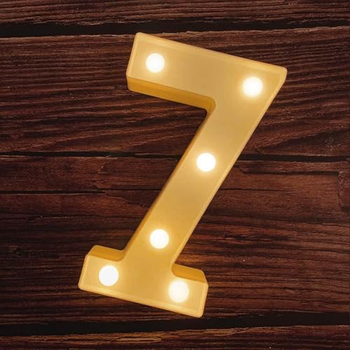 Image of Marquee 7 Number Shaped LED Light Lamp for Decoration Decore Walls Hanging Birthday Party Wedding (Seven)
