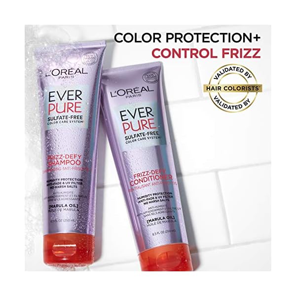 LOreal-Paris-EverPure-Sulfate-Free-Frizz-Defy-Conditioner-with-Marula-Oil-85-Fl-Oz-Packaging-May-Vary L'Oreal Paris EverPure Sulfate Free Frizz-Defy Conditioner, with Marula Oil, 8.5 Fl; Oz (Packaging May Vary)