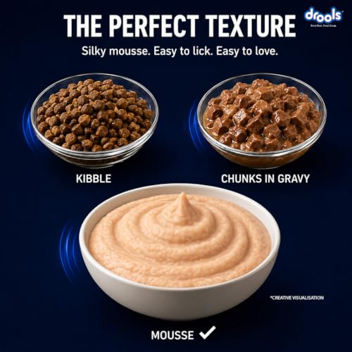 Image of Drools Kitten Wet Mousse 80g Pack of 5, 400g | Tuna Flavour | Rich in Protein | Promotes Hydration & Easy to Digest | No Artificial Flavours | Packed with Essential Vitamins & Antioxidants