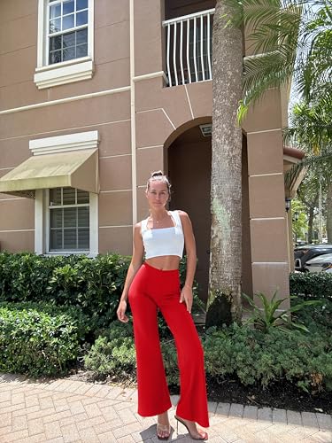 Image of OQQ Women Wide Leg Pants High Waist Casual Pants Fall Clothes Outfits