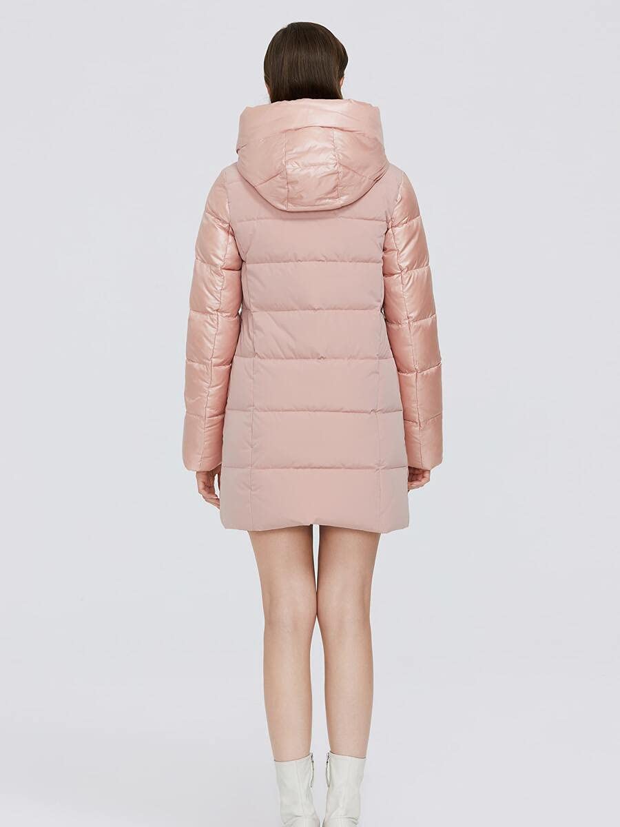 coral puffer coat