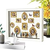 Collection de figurines : le mini-musée comprend une collection de figurines et de mini cadres photo disposés dans une scène d'histoire cohérente, idéale pour mettre en valeur la croissance de la famille, tandis que la vitrine éclairée assure un affichage captivant et réconfortant que peuvent admirer.