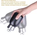 Travel Bottle Stainless Steel with Hanging Loop | Leakproof Daily Use Bottle for Office, Travel & Commute 300 ML (Black) gallery image