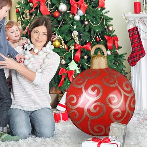 Boules décoratives de Noël gonflables haut de gamme de 61 cm - 3