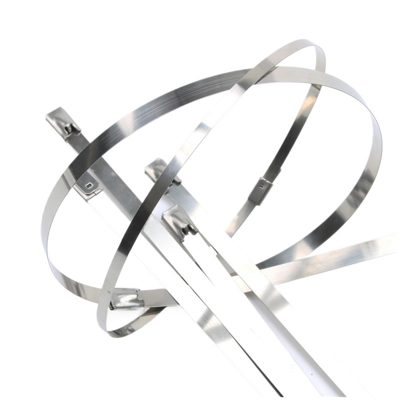 Fascette per Cavi 100 Pezzi 4,6x150mm 4,6 * 150mm 4,6mmx150mm Fascette fermacavi in ​​Acciaio Inox autobloccanti con Chiusura a Scatto Fascette fermacavi 201 304 316(SS316)