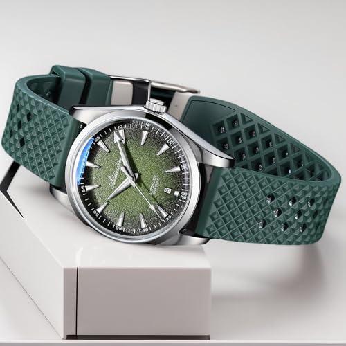 Image of ADDIESDIVE Mens Watch Automatic NH35 /8215 200M Luminous Easy to Read Dial Wrist Watch Minimalist Fashion Simple Watch Analog Date with Leather Strap and Bracelet