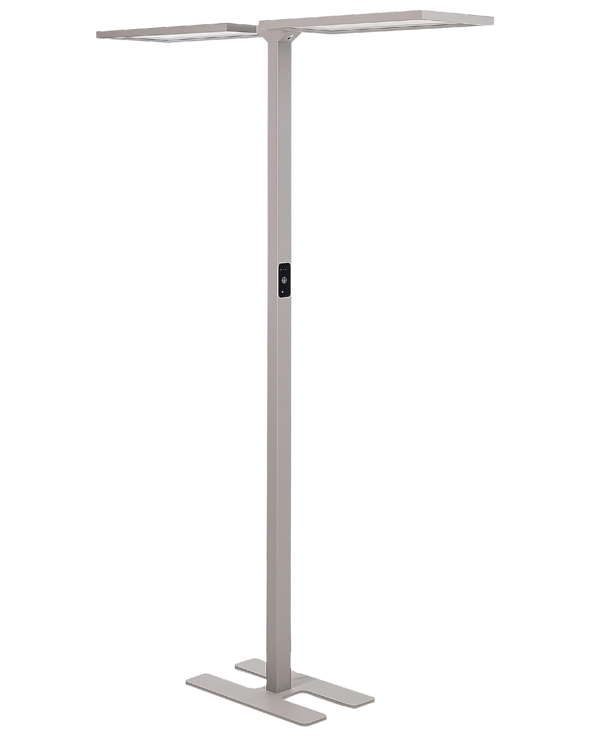 Beliani LED-Stehlampe Metall silber mit Bewegungsmelder Touch-Funktion dimmbar Sculptor
