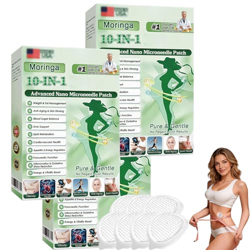 Moringa Patch 10-in-1 Nano Microdarts Patch New Natural Women Boxes Patches Gentle Advanced Patches 3PCS(B)