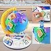 5-in-1 Interactive Light-Up Globe for Kids – World Globe with Sound, Puzzle, Bead Maze & World Map | Educational Toy & Birthday Gift (12” x 9”)