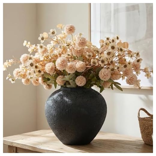 Elegant Beige Silk Flower Arrangement