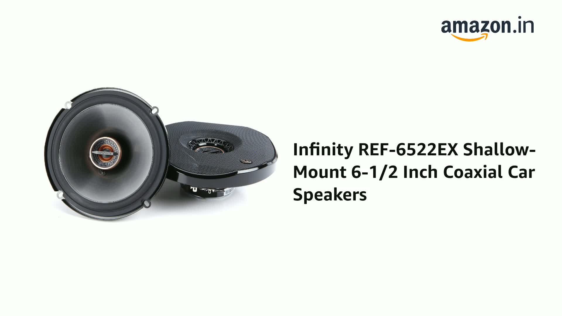 Infinity REF-6522EX Shallow-Mount 6-1/2 Inch Coaxial Car Speakers