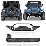 jeep wrangler paraurti mopar Struttura resistente: piastra in acciaio ad alta resistenza calibro 11 (1/8 pollici) per il corpo principale del paraurti. Il paraurti anteriore/posteriore pesa circa 44/26,3 kg