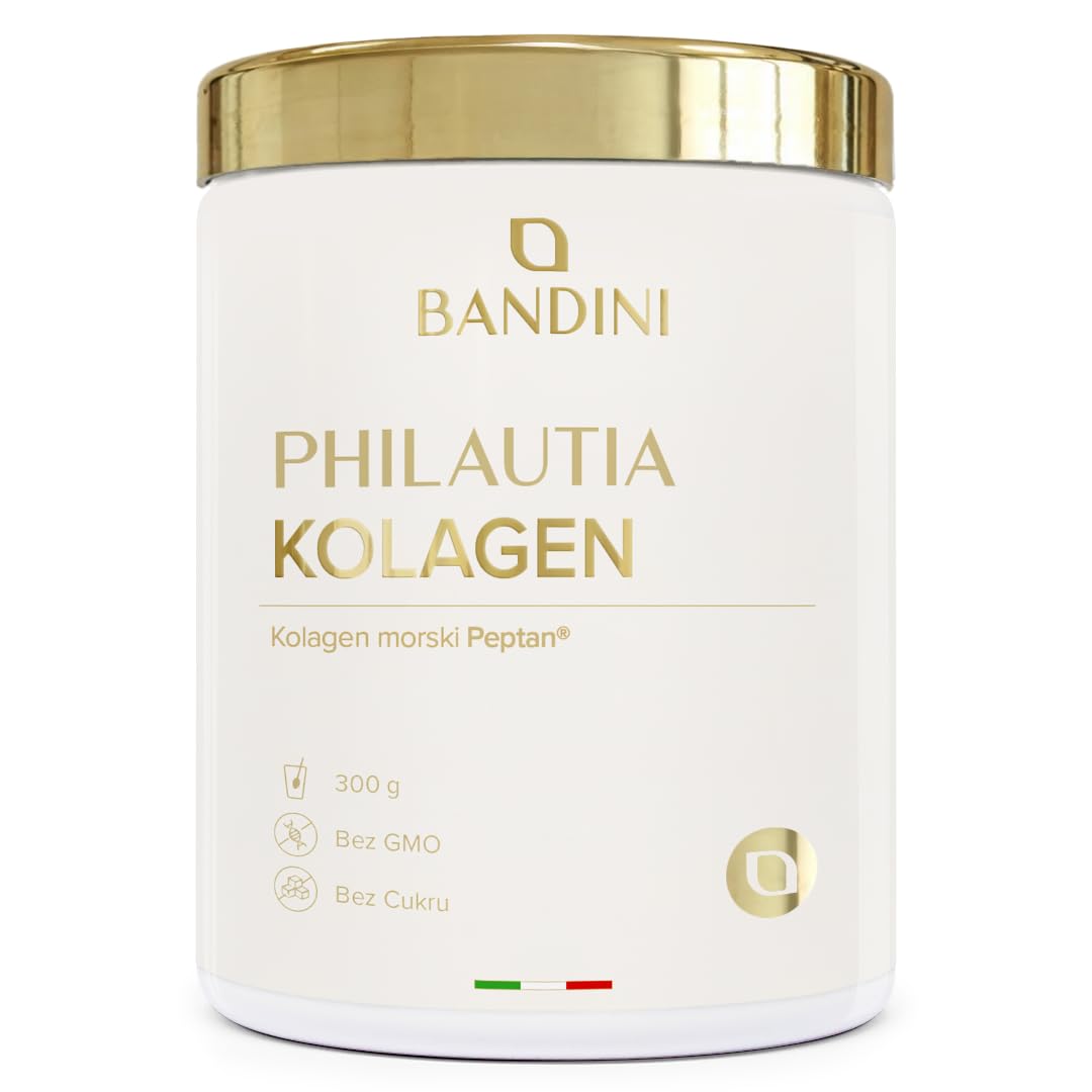 Bandini® Kolagen morski w proszku 12.000mg - Czysty hydrolizat kolagenu typu I z bioaktywnymi peptydami kolagenowymi - Suplement dla skóry, włosów, paznokci – Bezzapachowy Marine Collagen - 300g