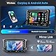 4G+64G Wireless Carplay Autoradio für VW Golf 5 6 Passat Polo Tiguan Touran Caddy Skoda SEAT 7 Zoll Autoradio Android Auto Mirror Link GPS Navi WiFi Bluetooth FM/RDS/EQ Lenkradsteuerung Rückfahrkamera
