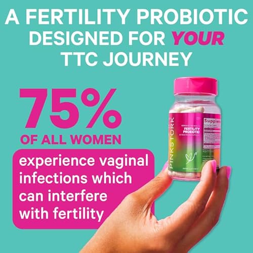 Pink Stork Fertility Probiotics For Women With Ashwagandha To Support Hormone Balance, Vaginal Health, Conception, Ph Balance, And Gut Flora, Fertility Supplements For Women, 30 Capsules #TOP2