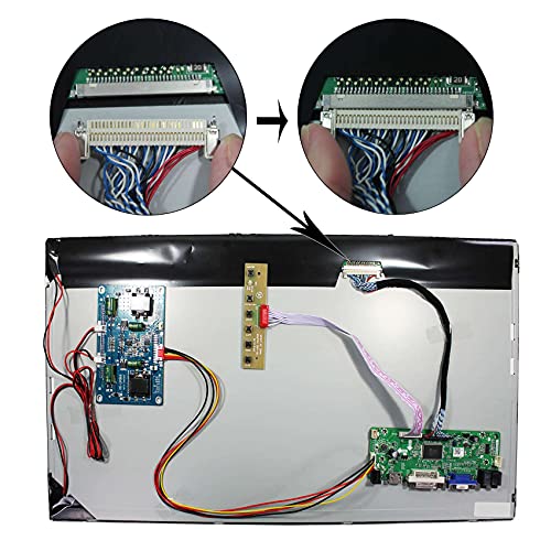 Image of VSDISPLAY 21.5 inch 1920x1080 LCD Screen with VGA DVI Audio LCD Board | M215HJJ-P02-2000 Screen DIY Kit
