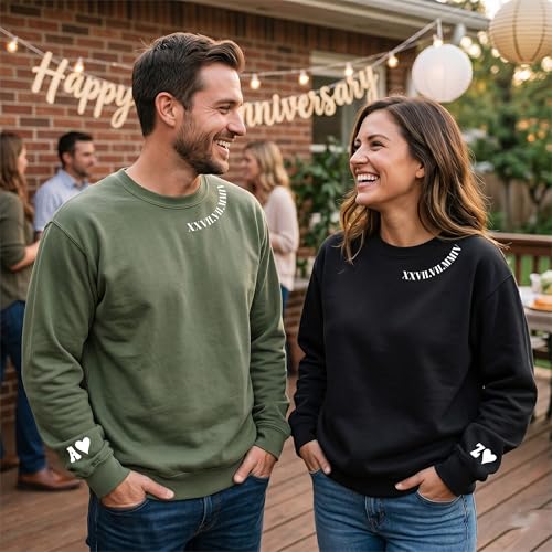 Image of Anniversary Shirts for Couples, Matching Valentines Design Tee
