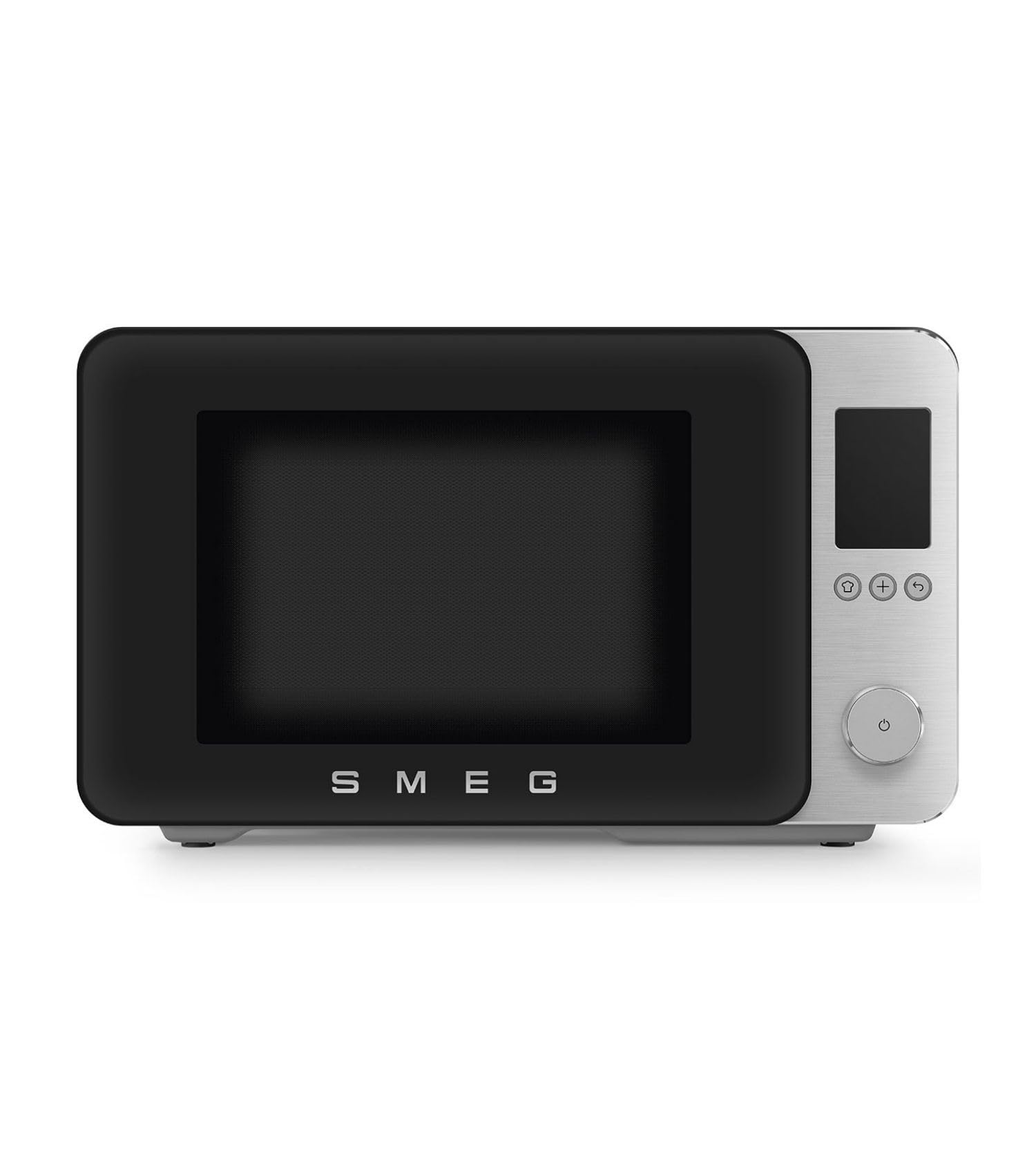 Smeg, Forno a Microonde Combinato MOC02BLMEU, 9 Funzioni e 3 Combinate, 25 Programmi Automatici, Tecnologia Inverter, Sistema Soft Close, Accessorio Griglia Incluso, 2100 W, Nero Opaco