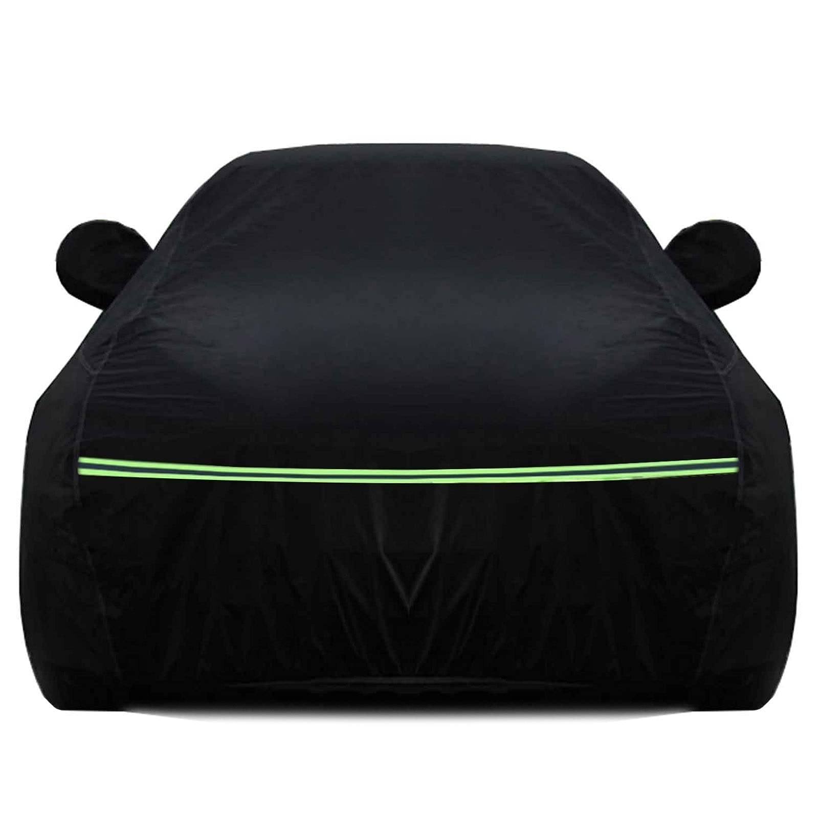 DFQPK Waterproof Car Cover Compatible With Aston Martin V8 V12 Vantage Vanquish Dust-proof Windproof Rain Snow Weather Effectively Protect Car Paint (Color : Black, Size : Vantage GT)