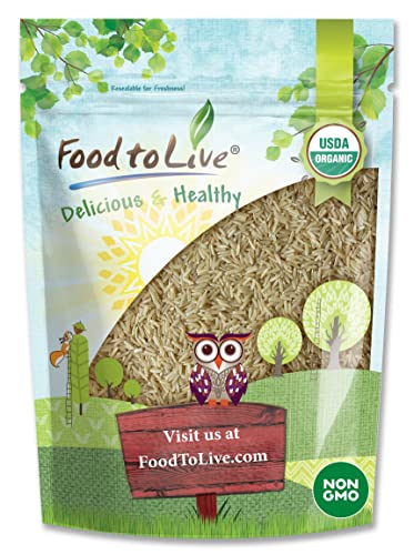 Food To Live Organic Long Grain Brown Rice, 2 Pounds – Non-Gmo, Whole Grain, Raw, Non-Irradiated, Kosher, Vegan, Bulk. Chewy Texture. Perfect For Salads, Pilafs.