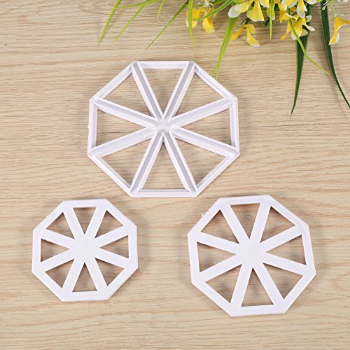 Molde para decoración de tortas 3 piezas triangular