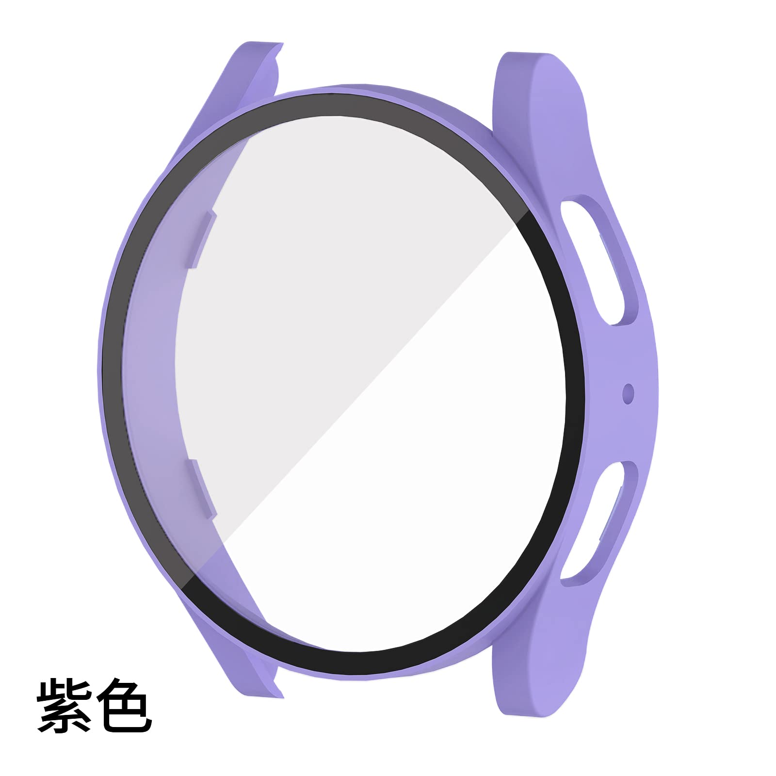 [2-Pack] Case Built in Tempered Glass Screen Protector Compatible with Samsung Galaxy Watch 5 40mm, Hard PC Case Ultra-Thin Bumper Case Overall Protective Cover